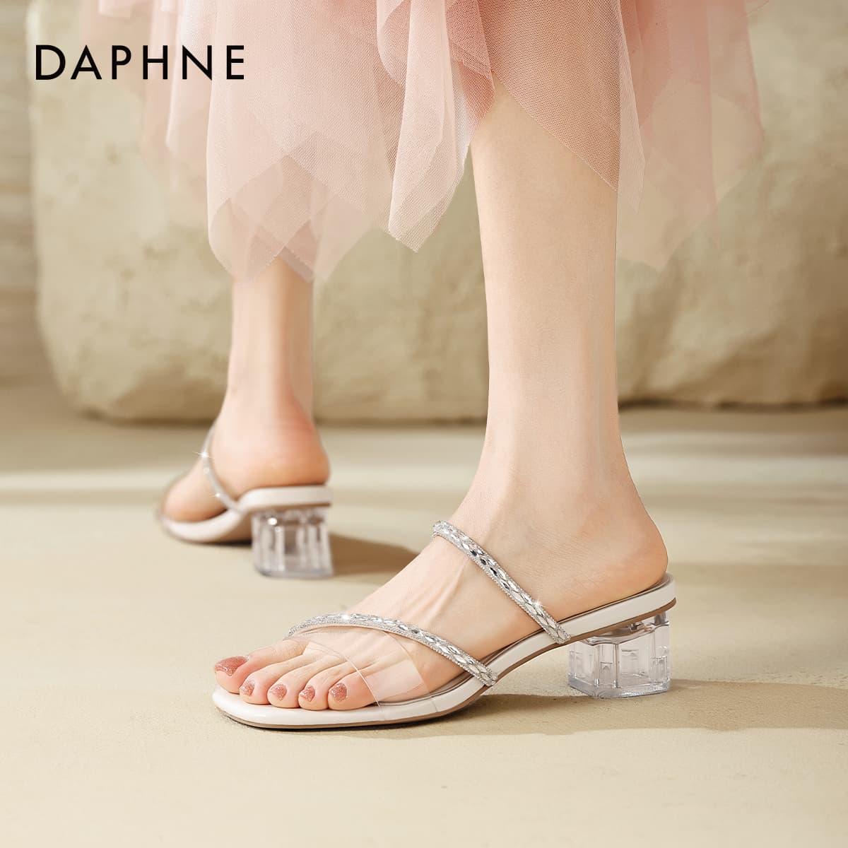 Шлёпанцы Daphne Ткань One Шнуровка Сандалии Женские - изображение 3