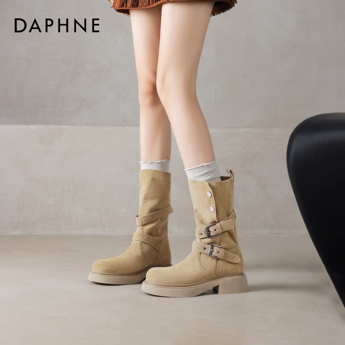 Ботинки DAPHNE Женские сапоги до колена - изображение 13