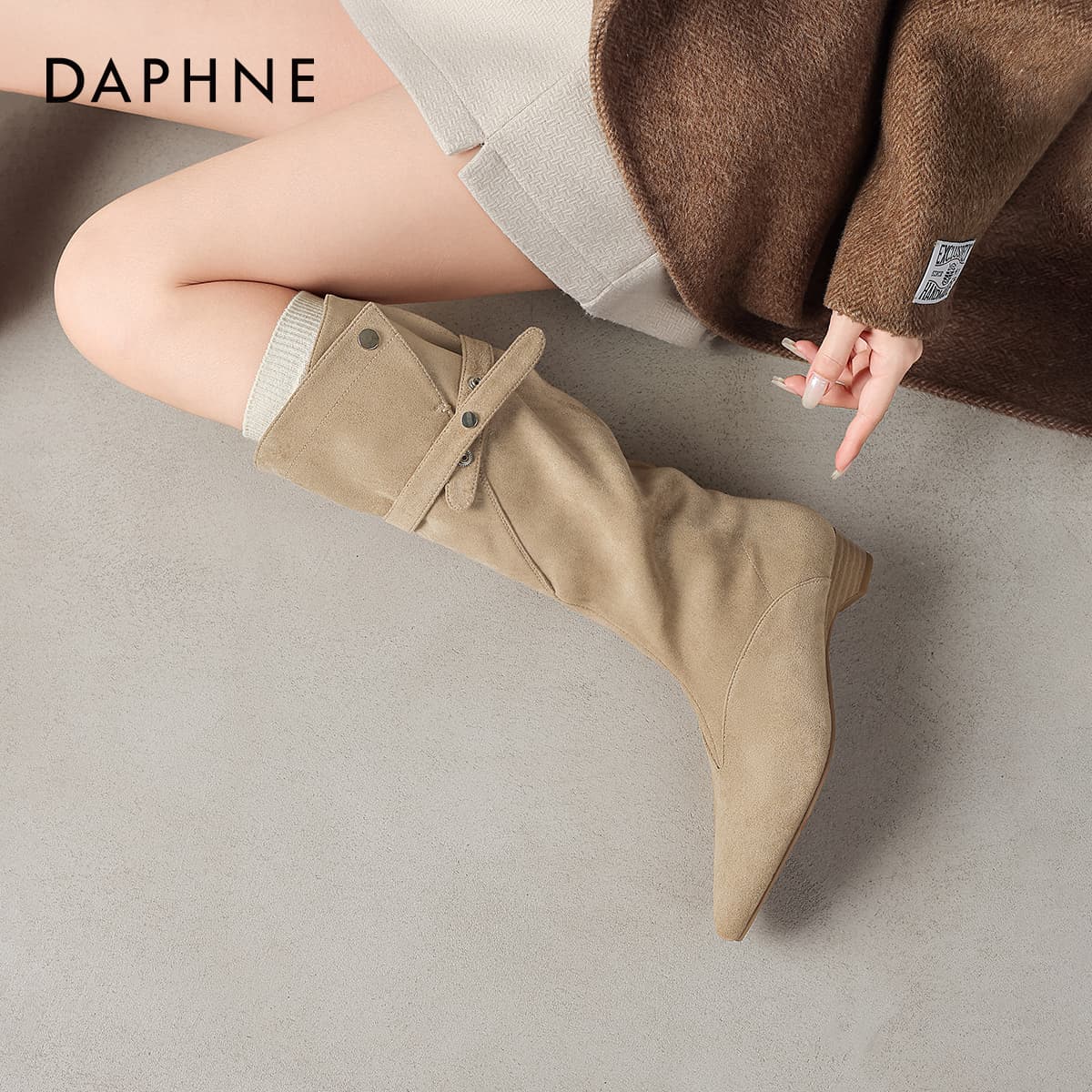 Сапоги DAPHNE Ботильоны High Топ Женские - изображение 5