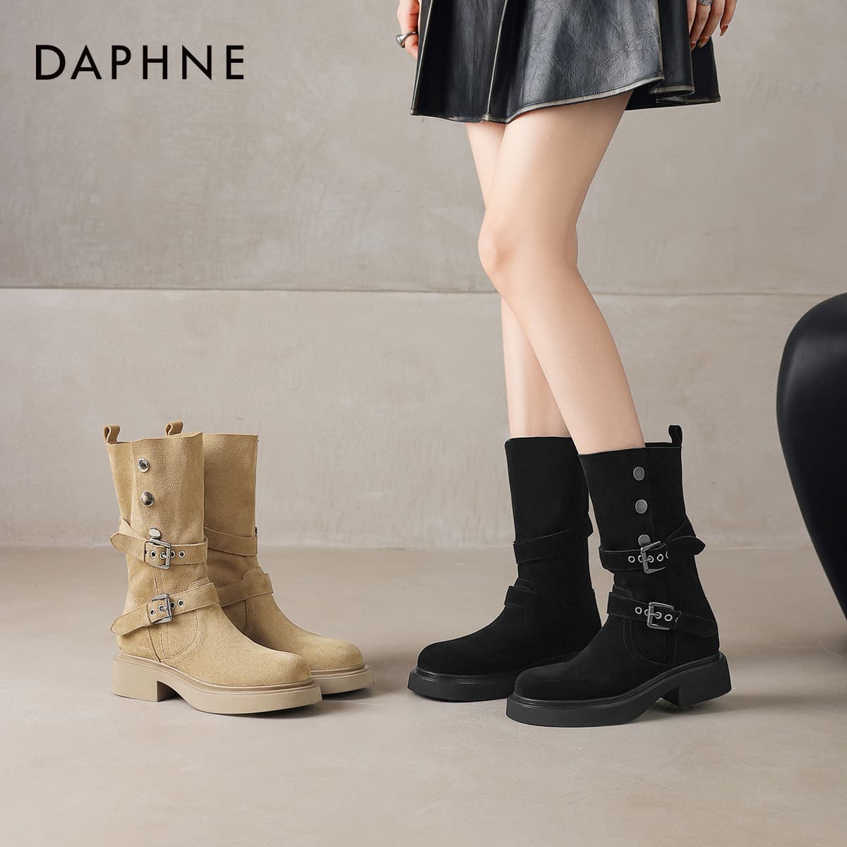 Ботинки DAPHNE Женские сапоги до колена - изображение 5
