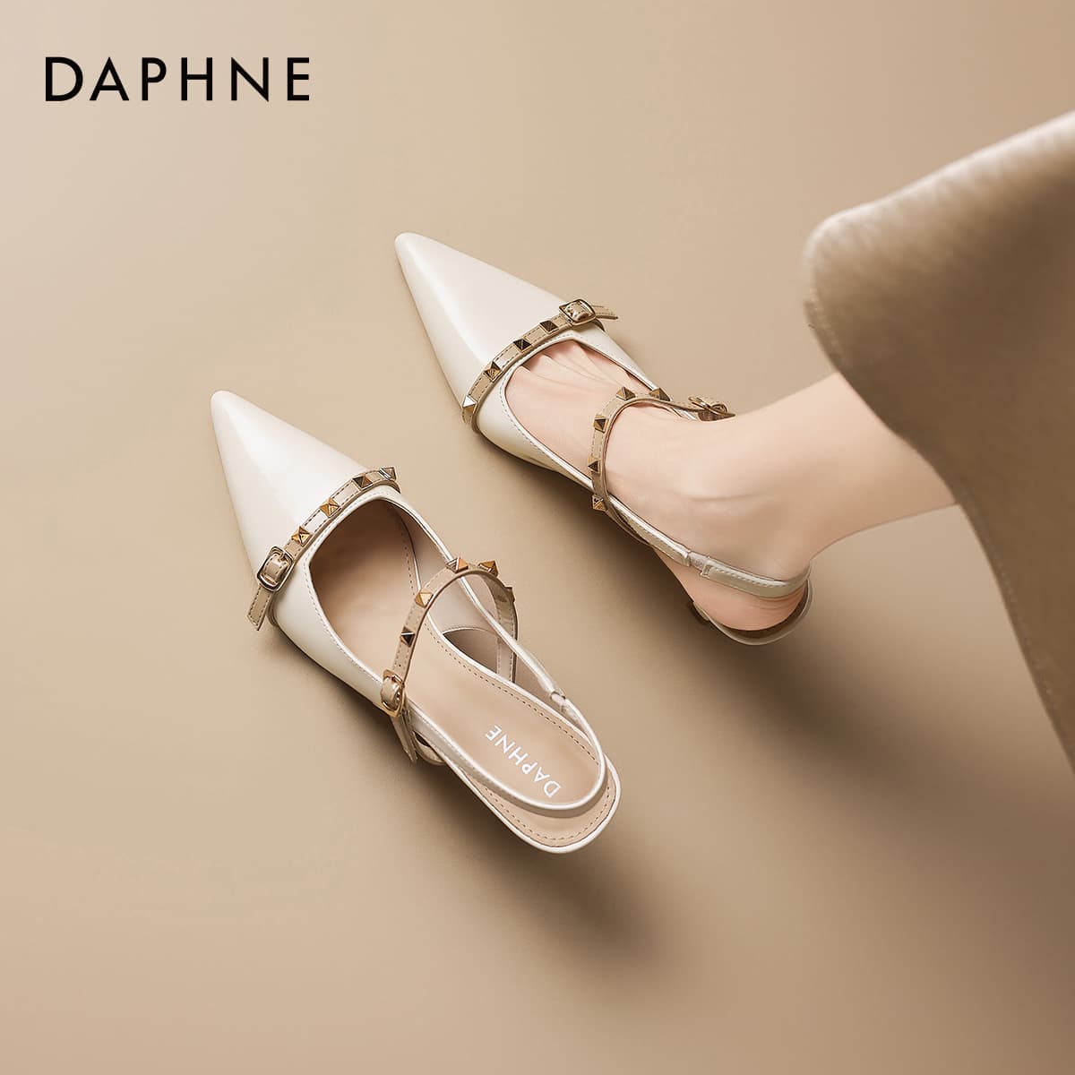 Туфли DAPHNE Синтетическая кожа Узкий каблук Высокие каблуки Женские - изображение 6