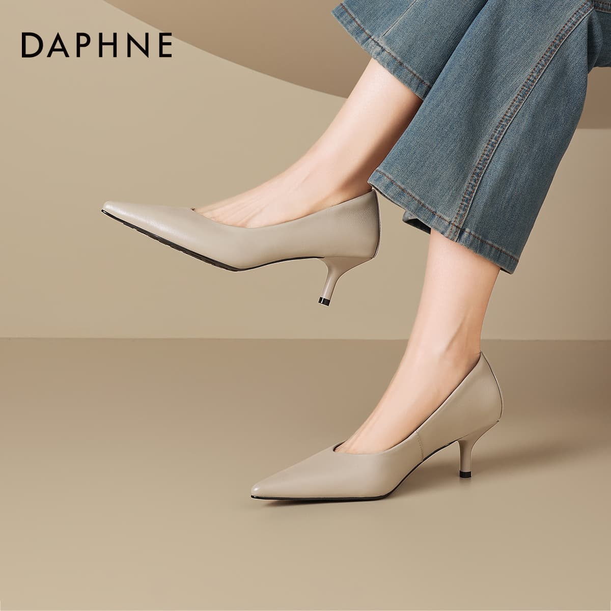 Туфли DAPHNE Высокие каблуки Лоу-топы Женские - изображение 4