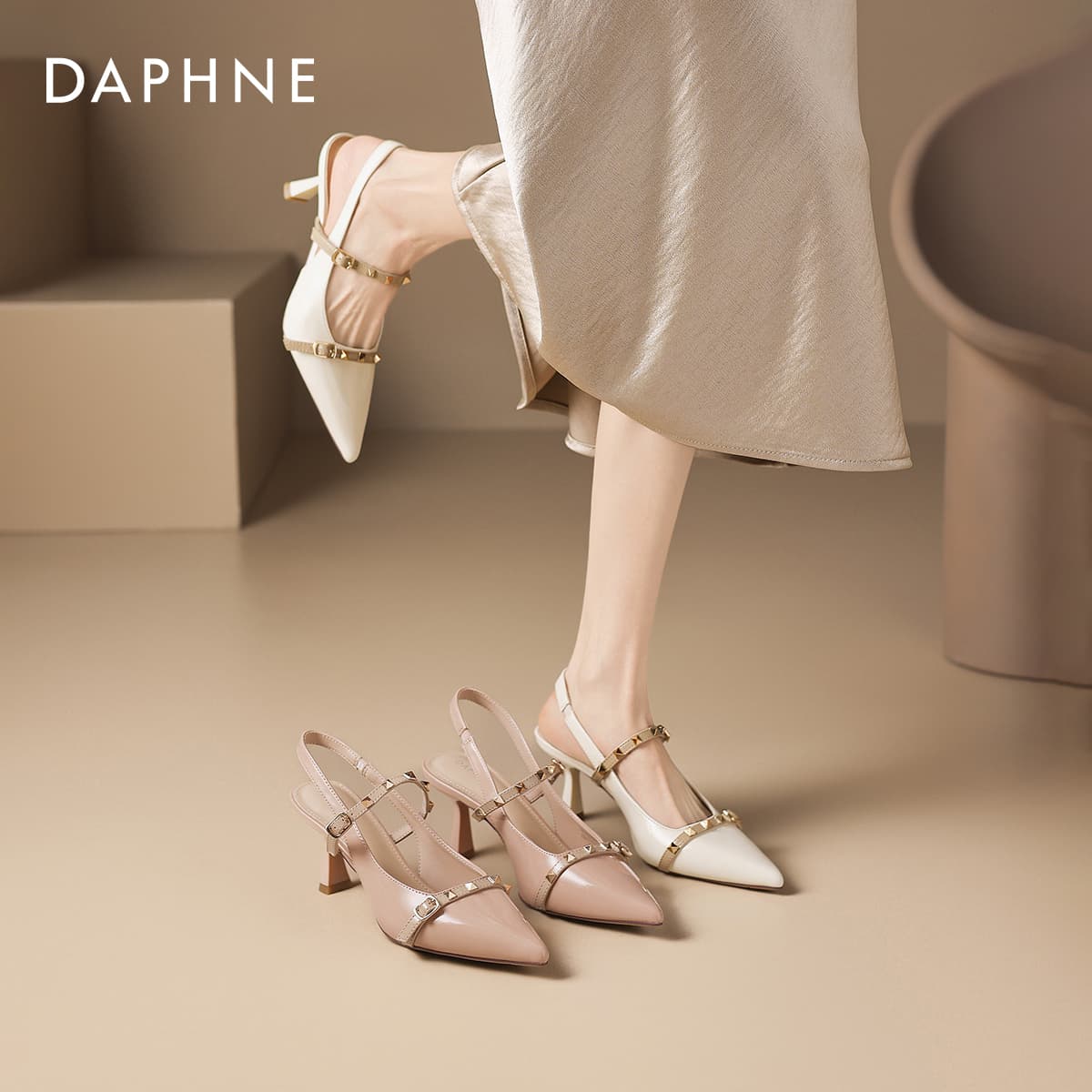 Туфли DAPHNE Синтетическая кожа Узкий каблук Высокие каблуки Женские - изображение 5