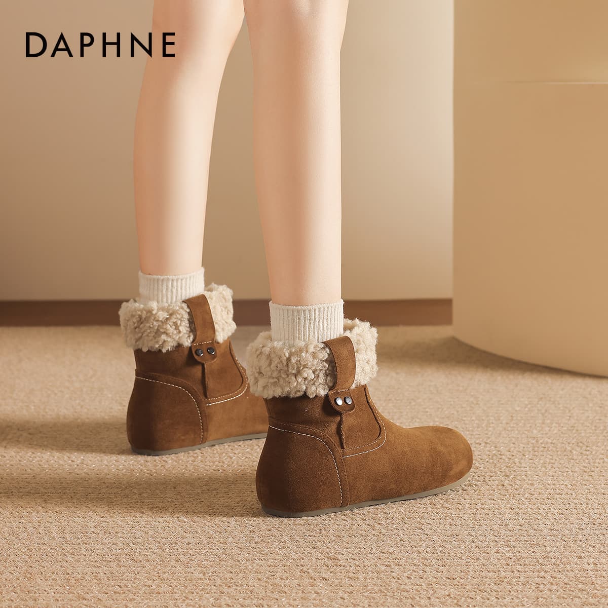 Сапоги DAPHNE ботильоны коричневый женские - изображение 7