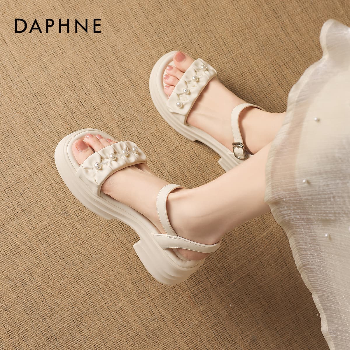 Шлёпанцы DAPHNE One Шнуровые Сандалии Женские - изображение 4