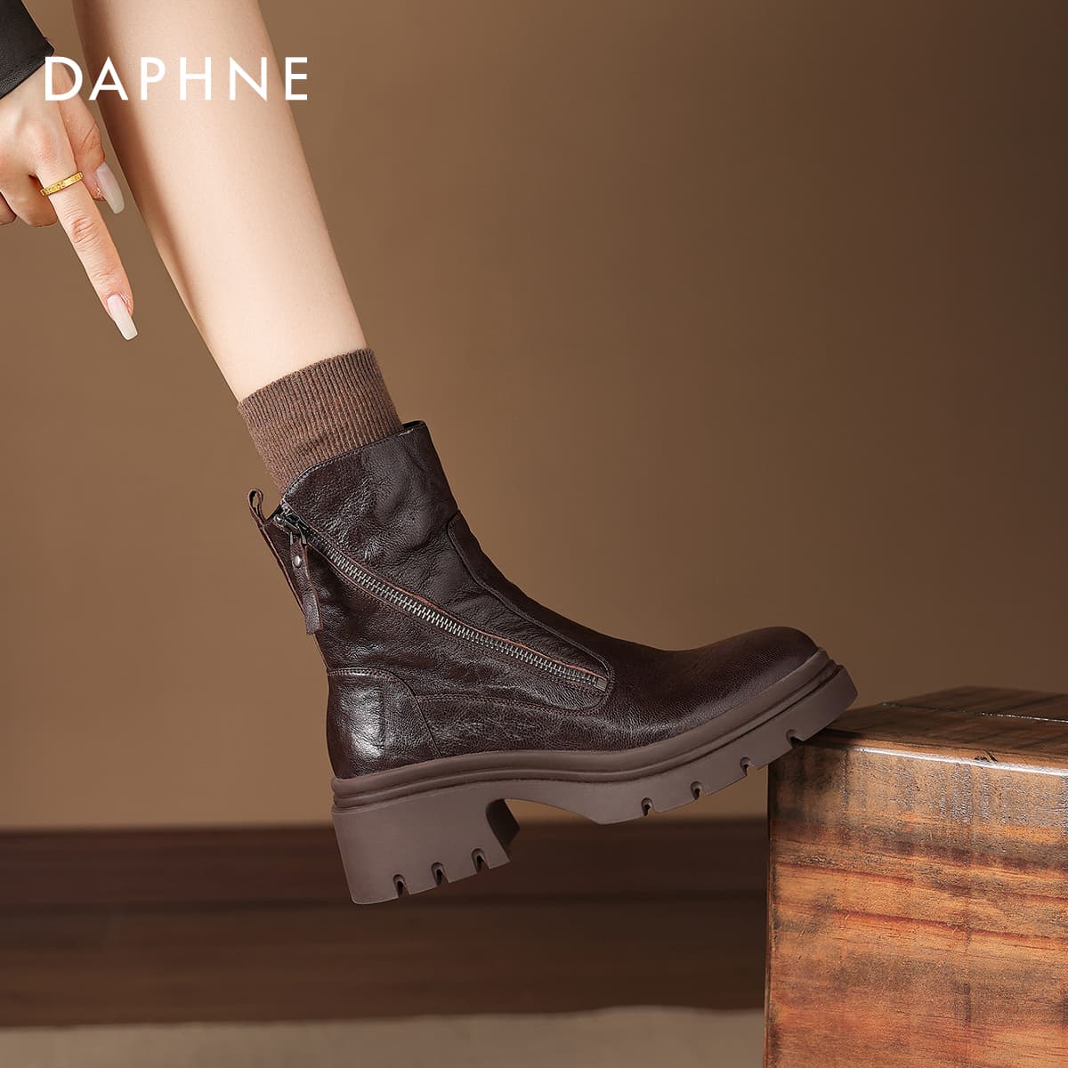 Сапоги DAPHNE Женские ботильоны из овчины - изображение 13
