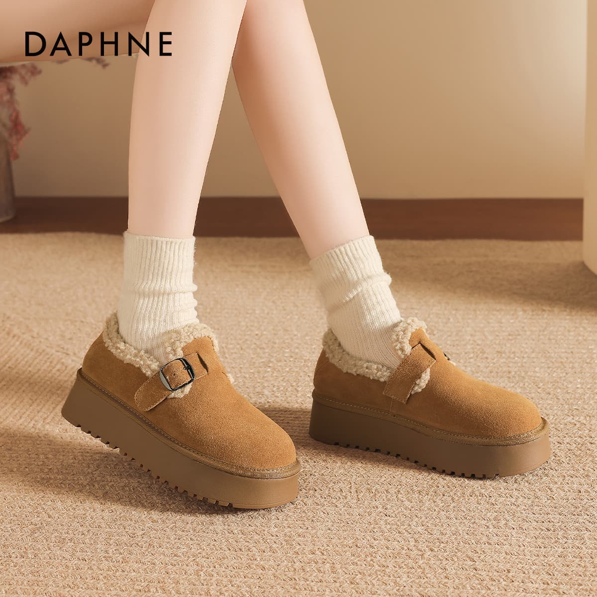 Ботинки зимние Daphne Короткие Сноубутсы Женские - изображение 4