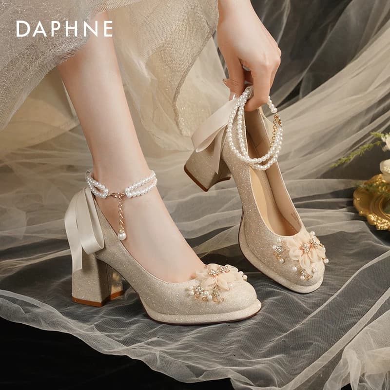 DAPHNE Туфли Мэри Джейн Шампанское [Twin Цветы] Женские - изображение 5
