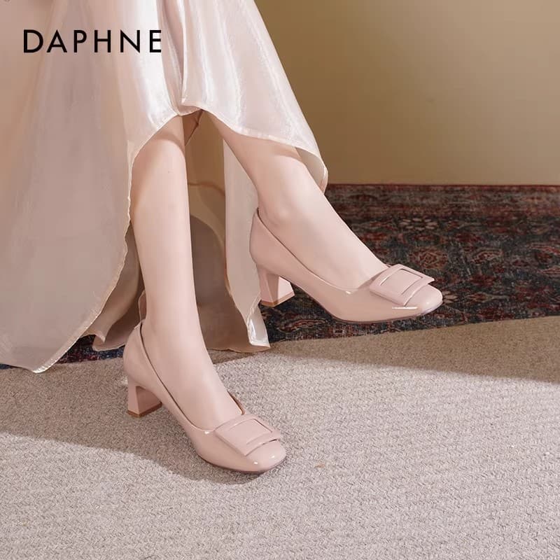 Туфли DAPHNE Высокие каблуки цвет nude женские - изображение 5