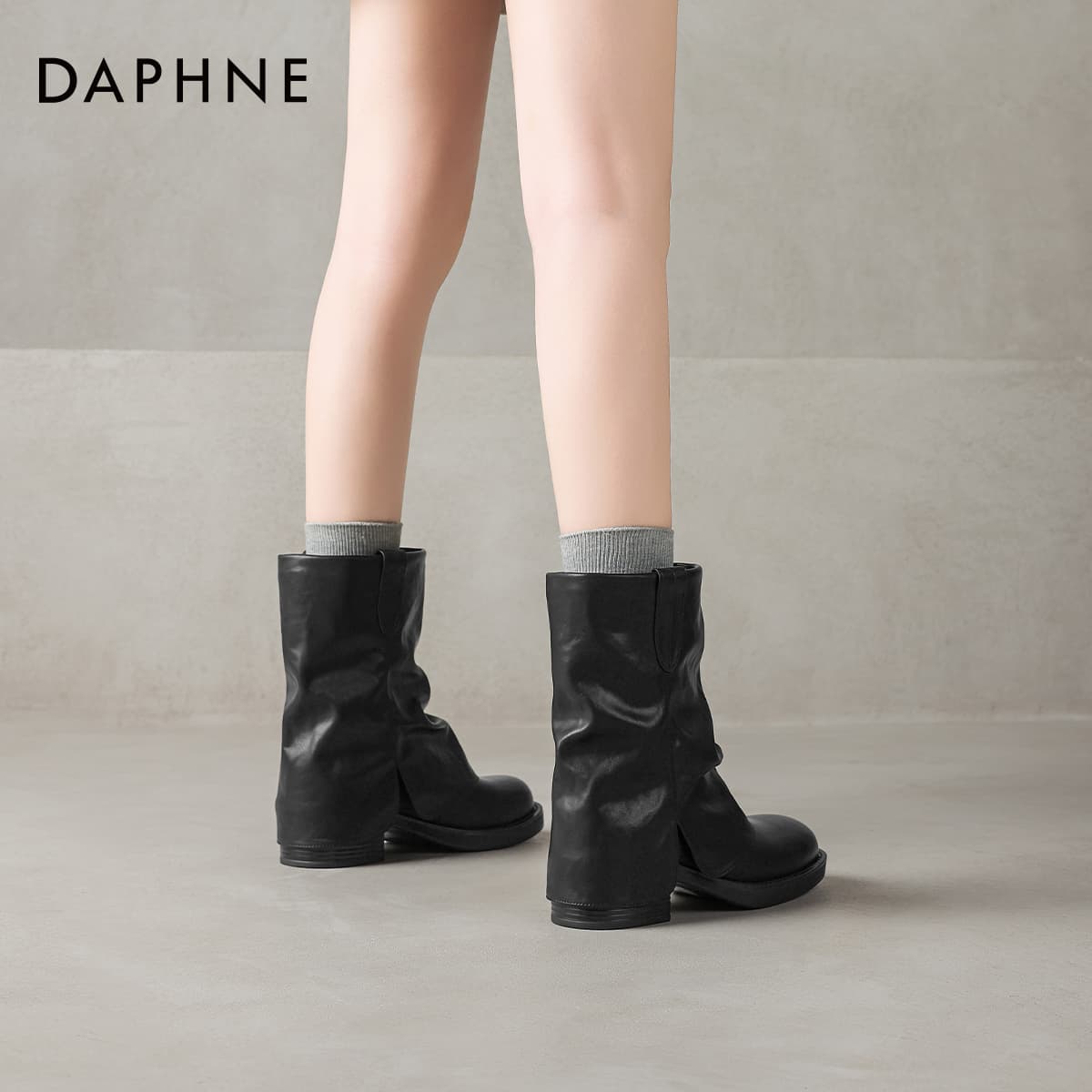 Сапоги DAPHNE Ботильоны Черный Женские - изображение 6