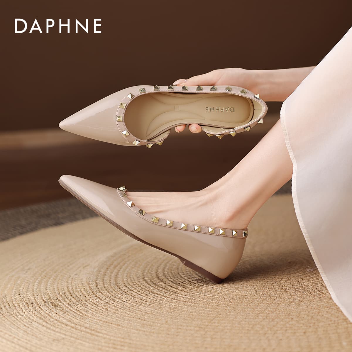 Тапочки DAPHNE Женские Повседневный Обувь без подкладки Женские - изображение 5