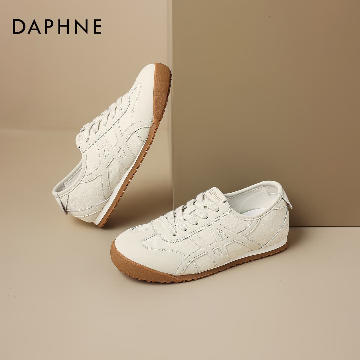 Кроссовки DAPHNE Повседневная обувь Low Топ Бежевый Женские - изображение 6