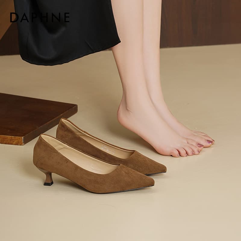 Туфли DAPHNE Высокие каблуки Low Топ Женские - изображение 5