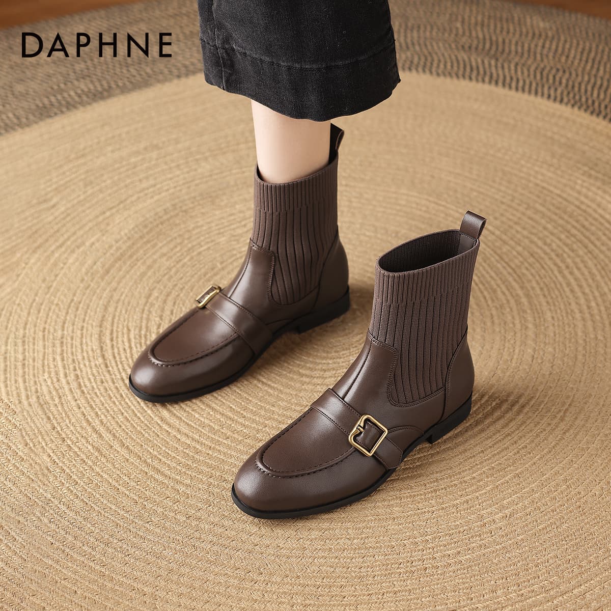 Сапоги DAPHNE Женские ботильоны из синтетической кожи - изображение 7