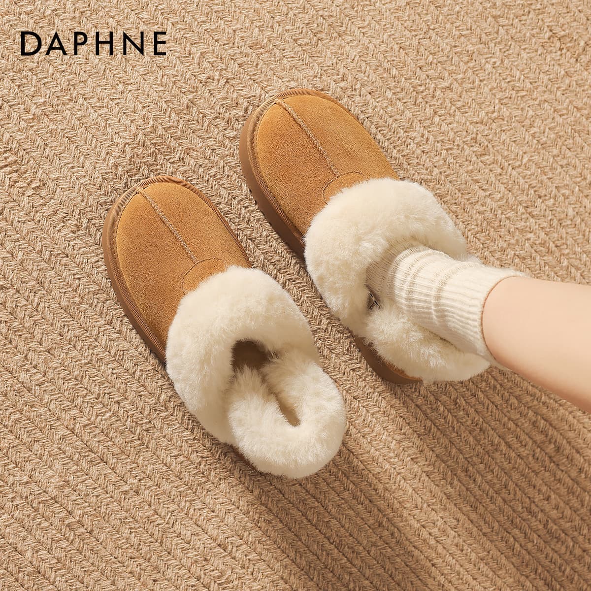 Ботинки зимние Daphne Спилок коровья кожа Сноубутсы Женские - изображение 3