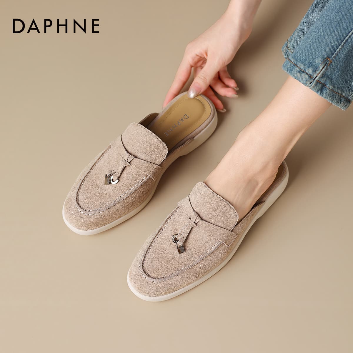 Сандалии DAPHNE Резиновая подошва устойчивая к истиранию домашние тапочки для женщин - изображение 5