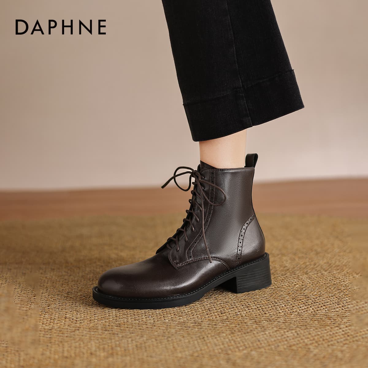 Ботинки DAPHNE Синтетическая кожа 12 см Армейские ботинки Женские - изображение 4