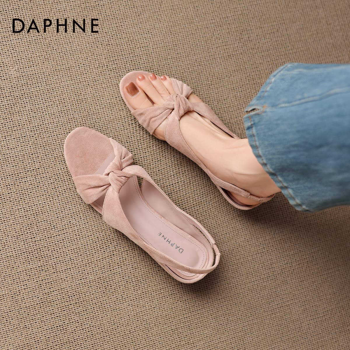 Шлёпанцы DAPHNE One Шнуровочные Сандалии Женские - изображение 5