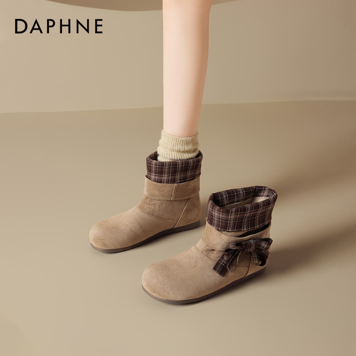 Сапоги DAPHNE Ботильоны Абрикос Женские - изображение 4