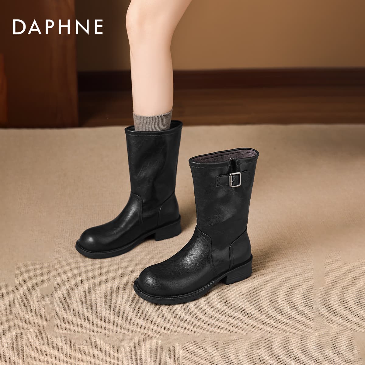Сапоги DAPHNE Синтетическая кожа Ботильоны Женские - изображение 12