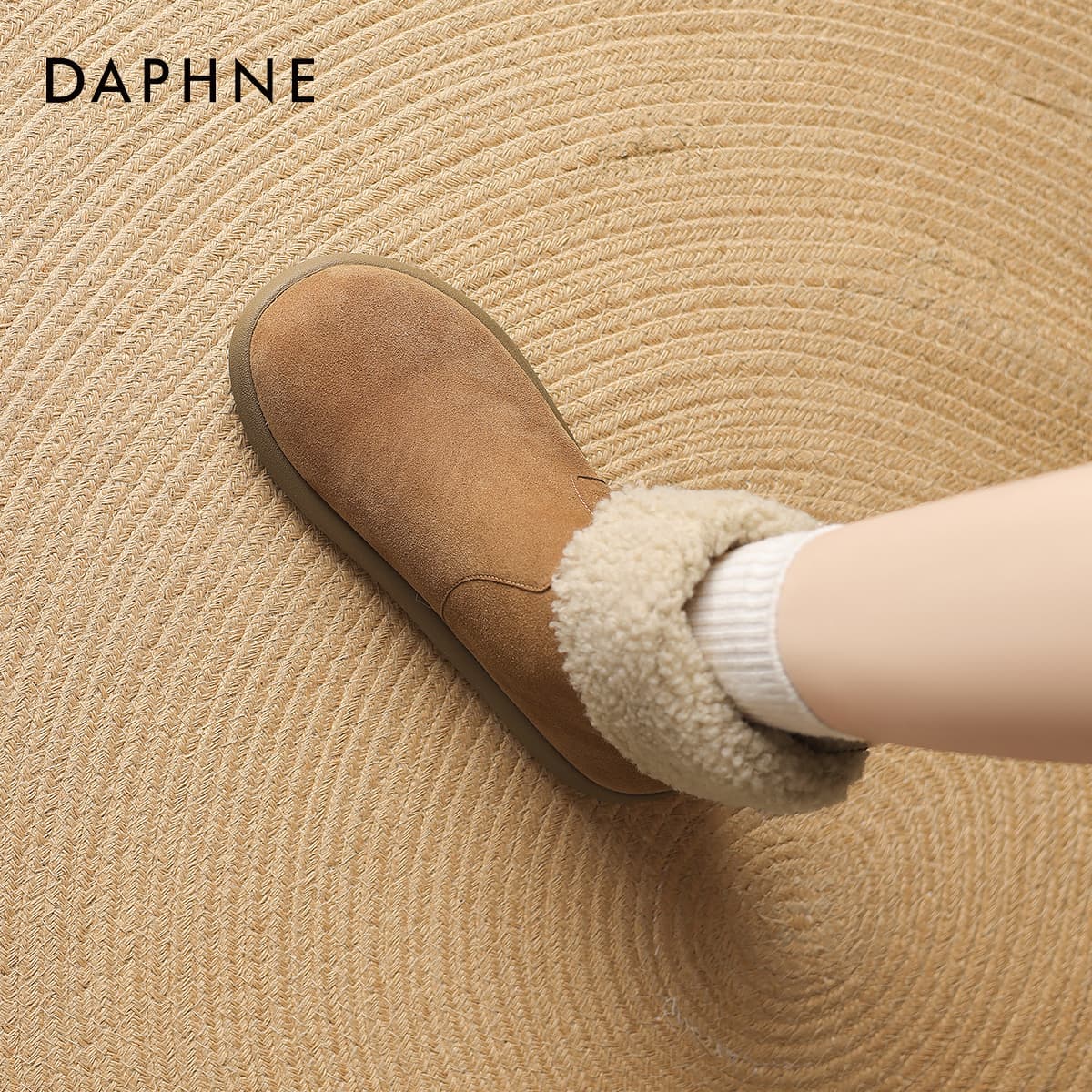 Ботинки зимние Daphne Ткань 18 см Сноубутсы Женские - изображение 5