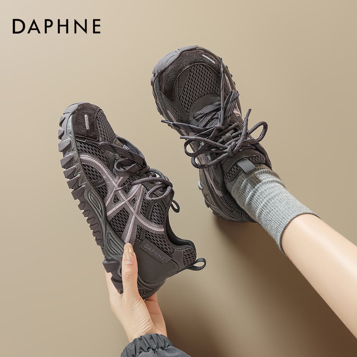 Кроссовки DAPHNE Массивные кроссовки Лоу-топы Фиолетовый Женские - изображение 5