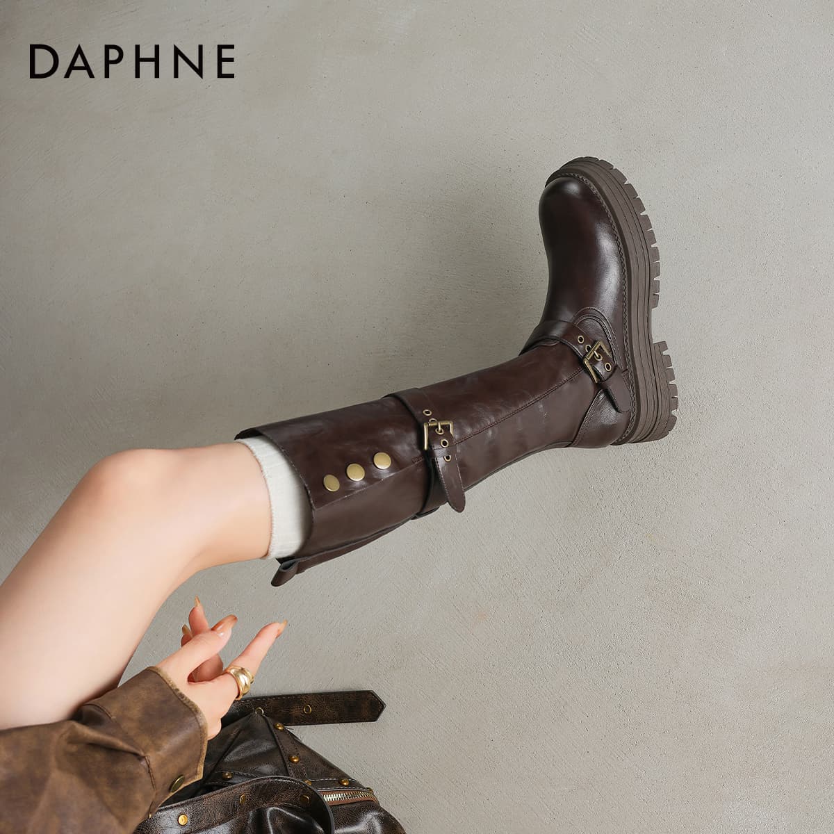 Ботинки DAPHNE Женские сапоги до колена - изображение 6