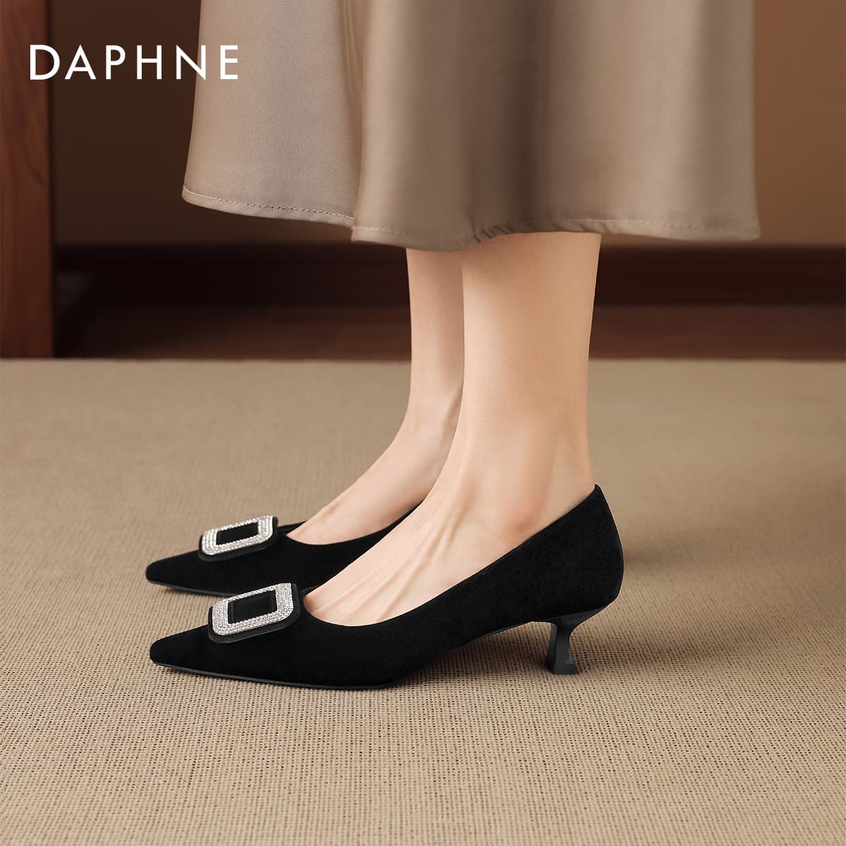 Туфли DAPHNE Высокие каблуки Low Топ Женские - изображение 7
