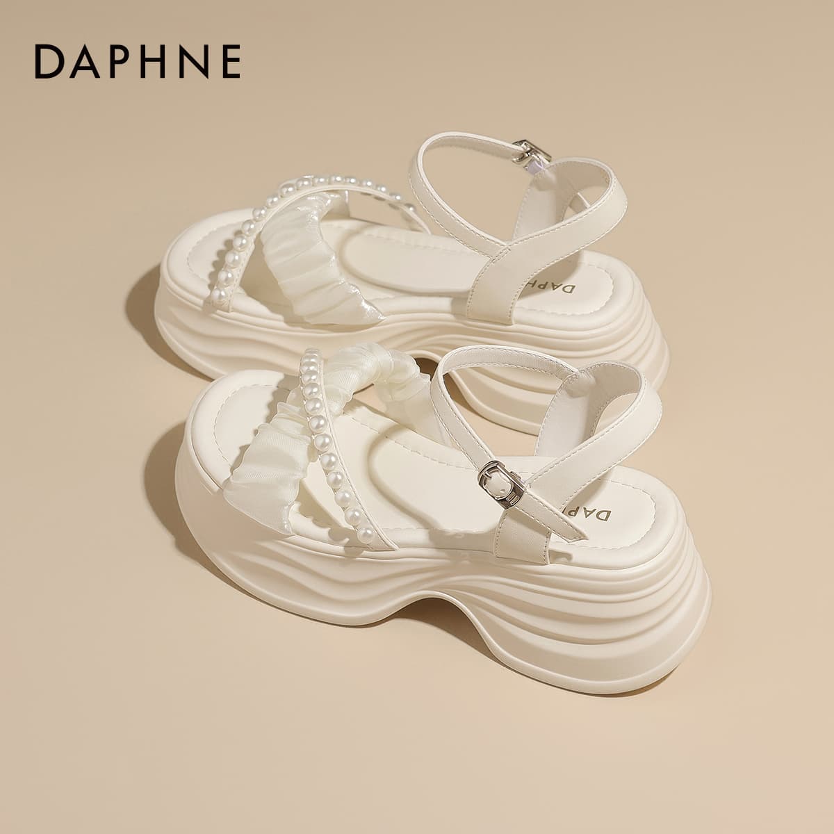 Шлёпанцы Daphne Синтетическая кожа Одиночные Шнуровые Сандалии Женские - изображение 7