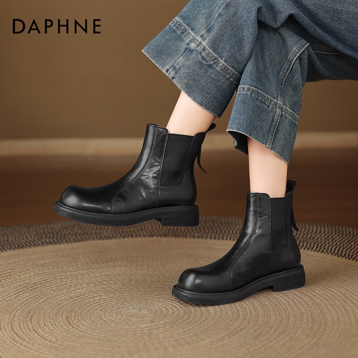 Сапоги DAPHNE Женские ботильоны из синтетической кожи - изображение 7