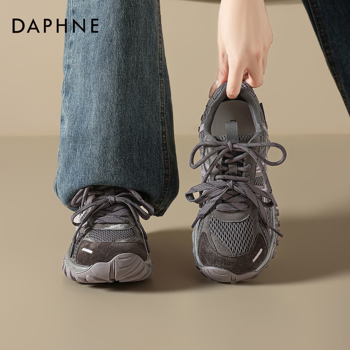 Кроссовки DAPHNE Массивные кроссовки Лоу-топы Фиолетовый Женские - изображение 7