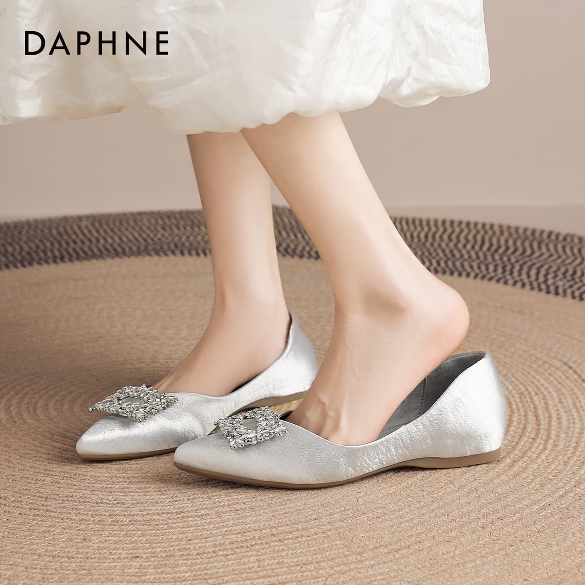 Тапочки Daphne Женские повседневные туфли серого цвета - изображение 3