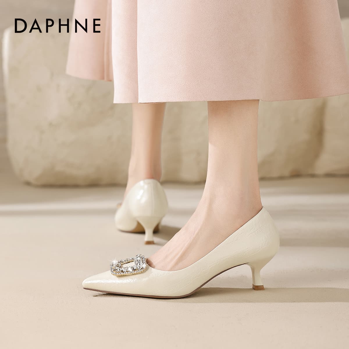 Туфли DAPHNE Синтетическая кожа Узкий каблук Высокие каблуки Женские - изображение 5