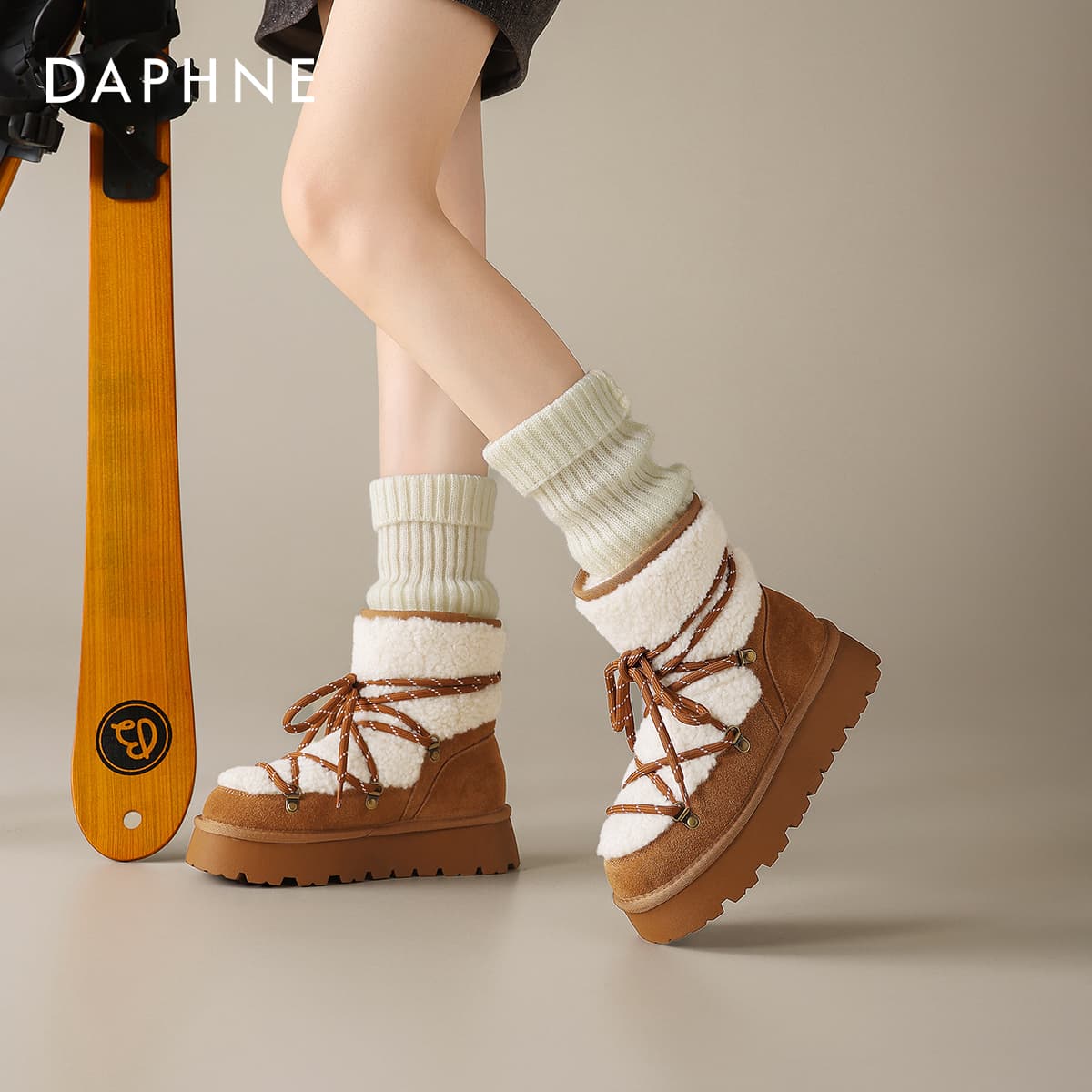 Ботинки зимние Daphne Сноубутсы Женские - изображение 5