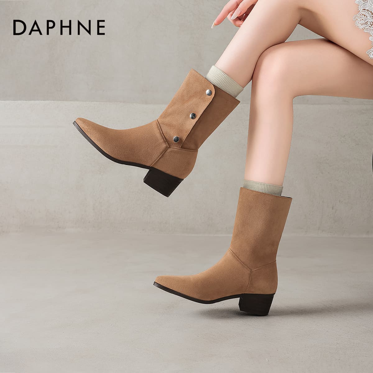 Сапоги DAPHNE Ботильоны Женские - изображение 4