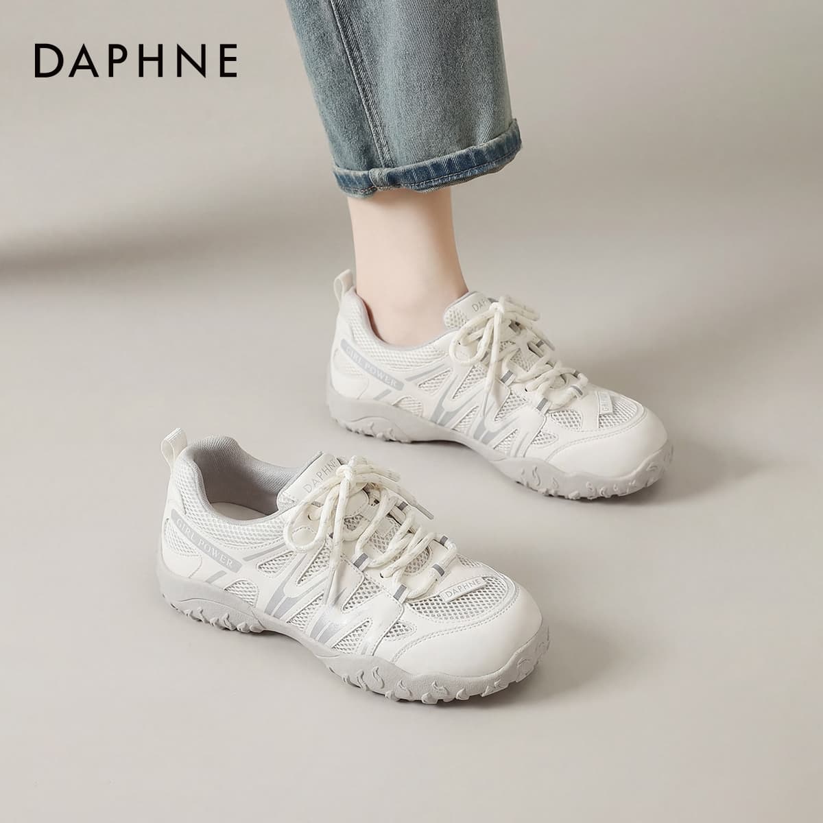 Кроссовки DAPHNE Синтетическая кожа текстиль Низкий топ Повседневная обувь Женская - изображение 7