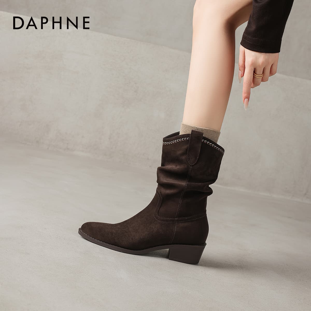 Сапоги DAPHNE Ботильоны Женские - изображение 7