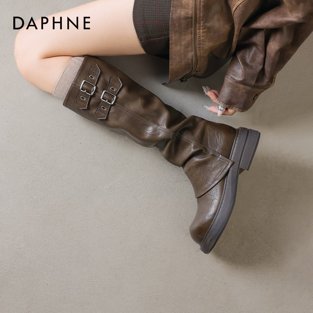 Ботинки DAPHNE Женские сапоги до колена - изображение 5