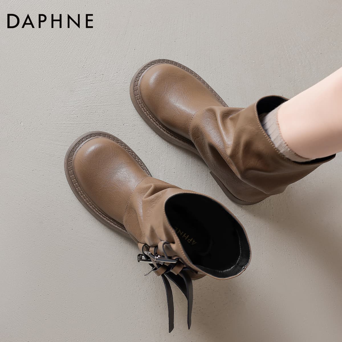 Сапоги DAPHNE PU (полиуретан) синтетическая кожа ботильоны женские - изображение 6