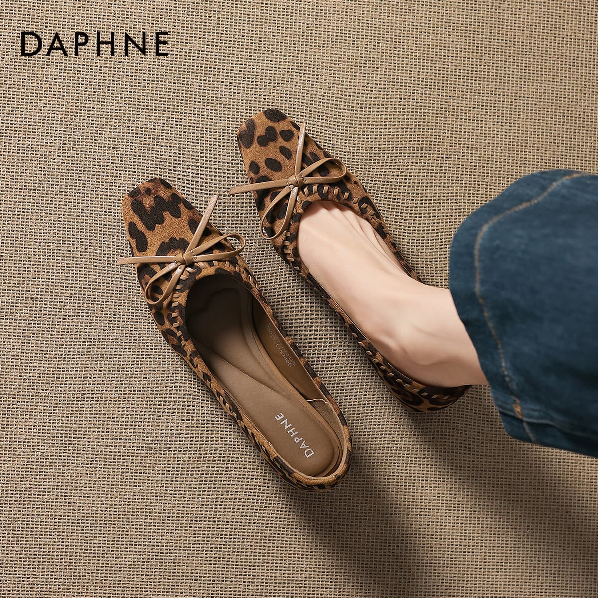Тапочки DAPHNE Ткань Женские Повседневные Туфли Женские - изображение 3
