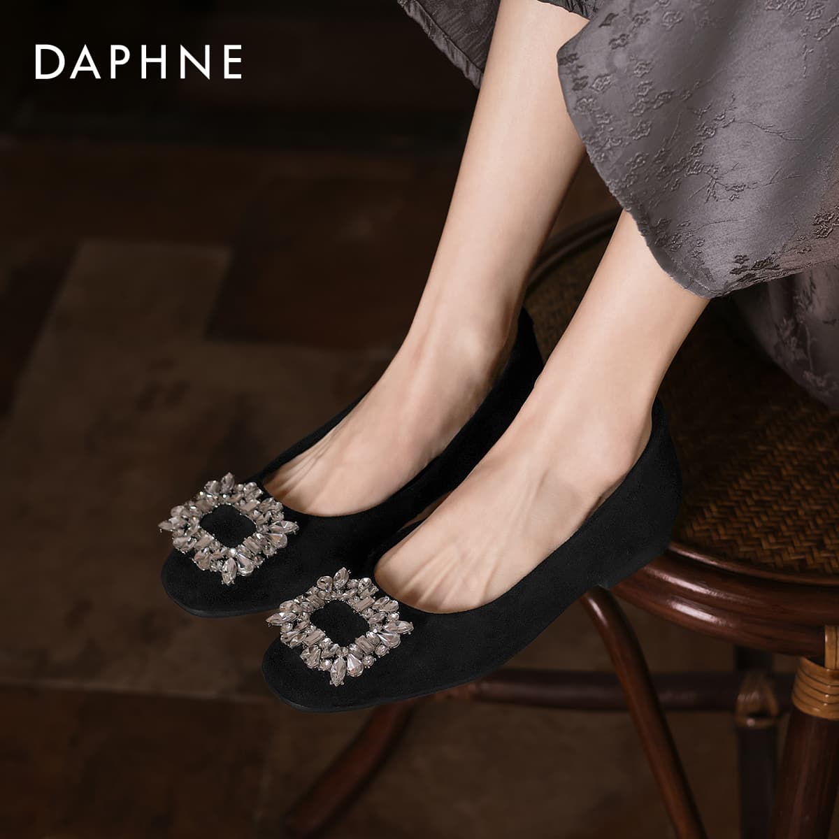 Тапочки Daphne Ткань Женские Повседневные Туфли Женские - изображение 4