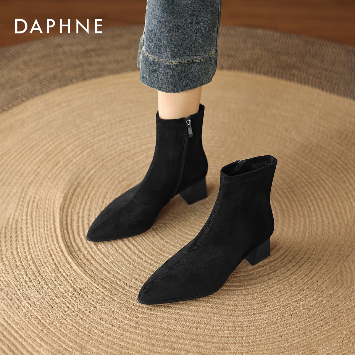 Сапоги Daphne Ткань Женские ботильоны - изображение 9