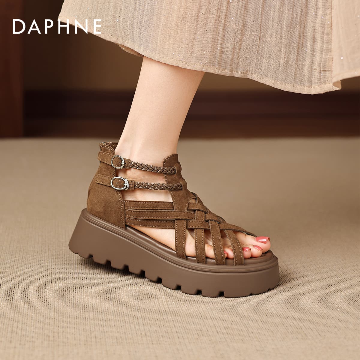 Сандалии Daphne Женские сандалии-гладиаторы - изображение 6