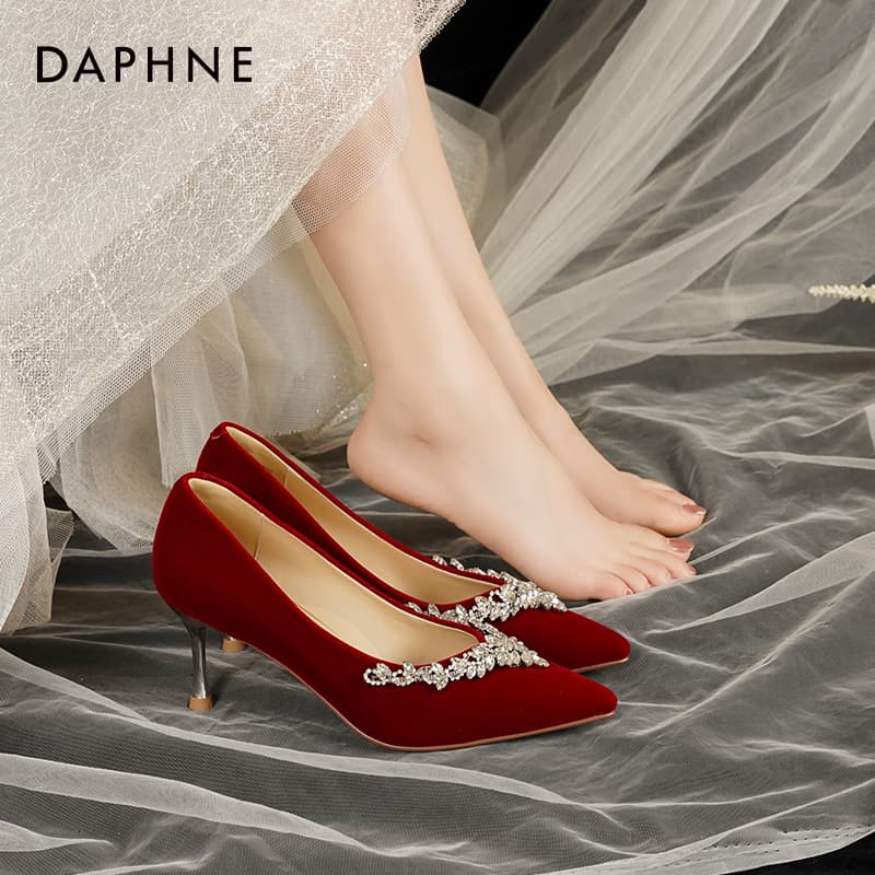 Туфли DAPHNE Высокие каблуки Low Топ Женские - изображение 4