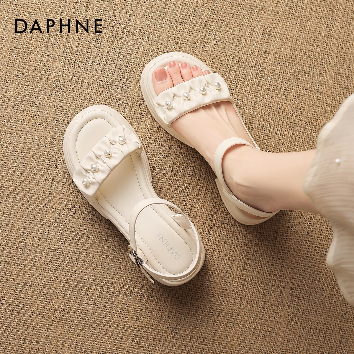 Шлёпанцы DAPHNE One Шнуровые Сандалии Женские - изображение 5