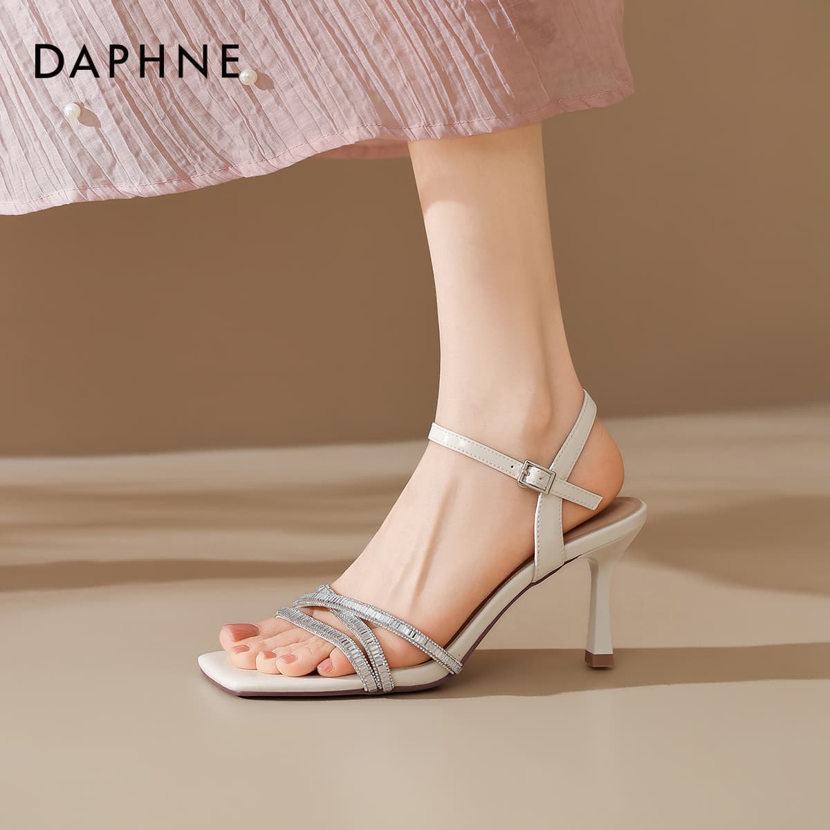 Шлёпанцы Daphne Текстиль Синтетическая кожа Шнуровка Сандалии Женские - изображение 7