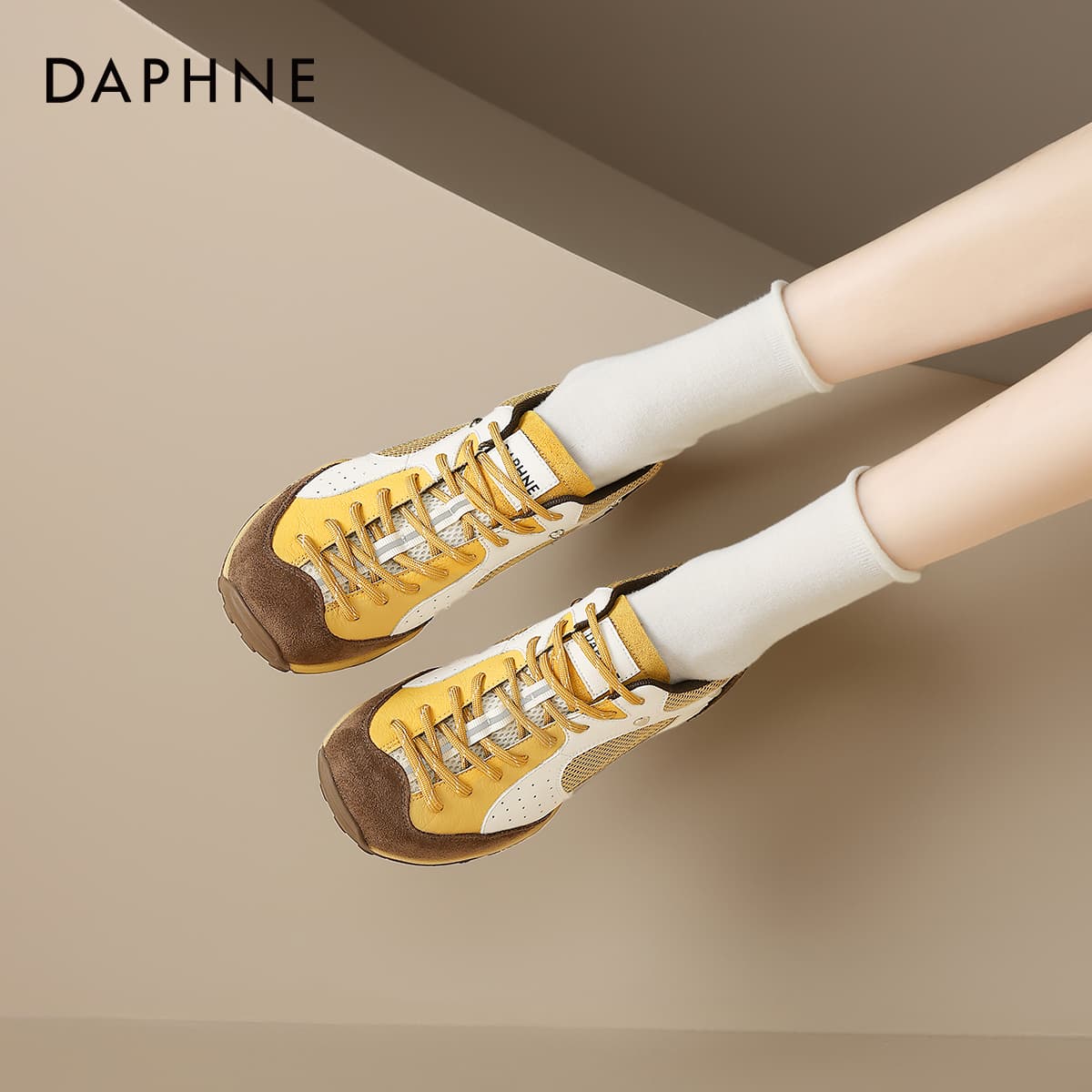 Кроссовки DAPHNE Синтетическая кожа текстиль Низкий топ Повседневная обувь Женская - изображение 7