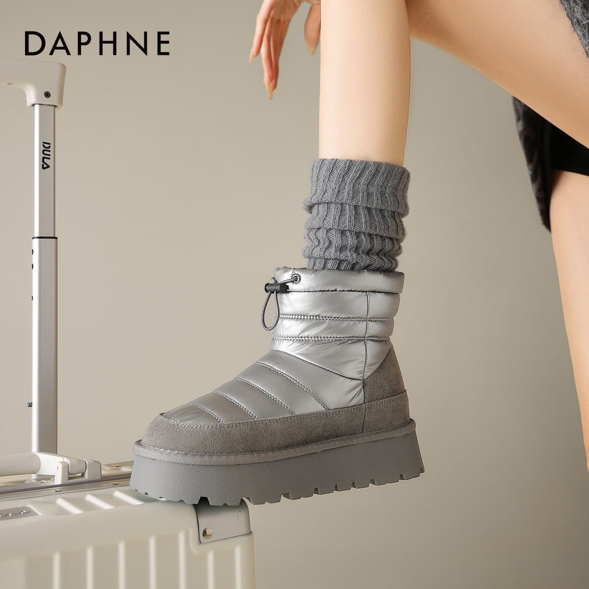 Ботинки зимние DAPHNE Горпкор (Gorpcore) Утолщенный и с флисовой подкладкой ветрозащитный термический легкий утепленный обувь - изображение 7