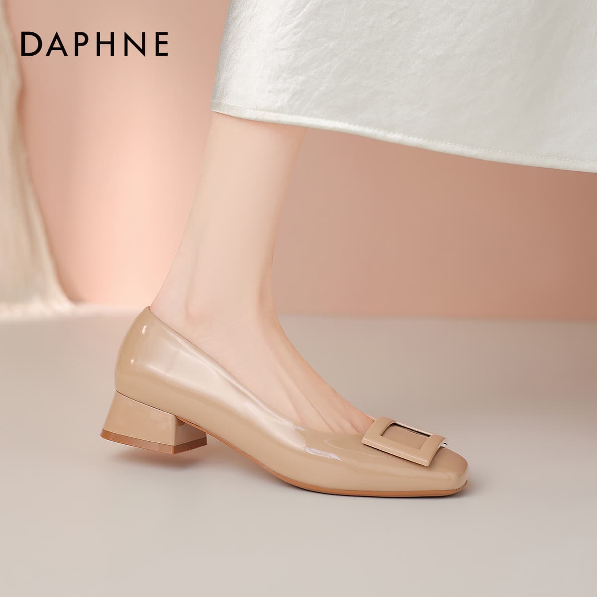 Тапочки DAPHNE Женские Повседневный Обувь без подкладки Телесный Женские - изображение 5