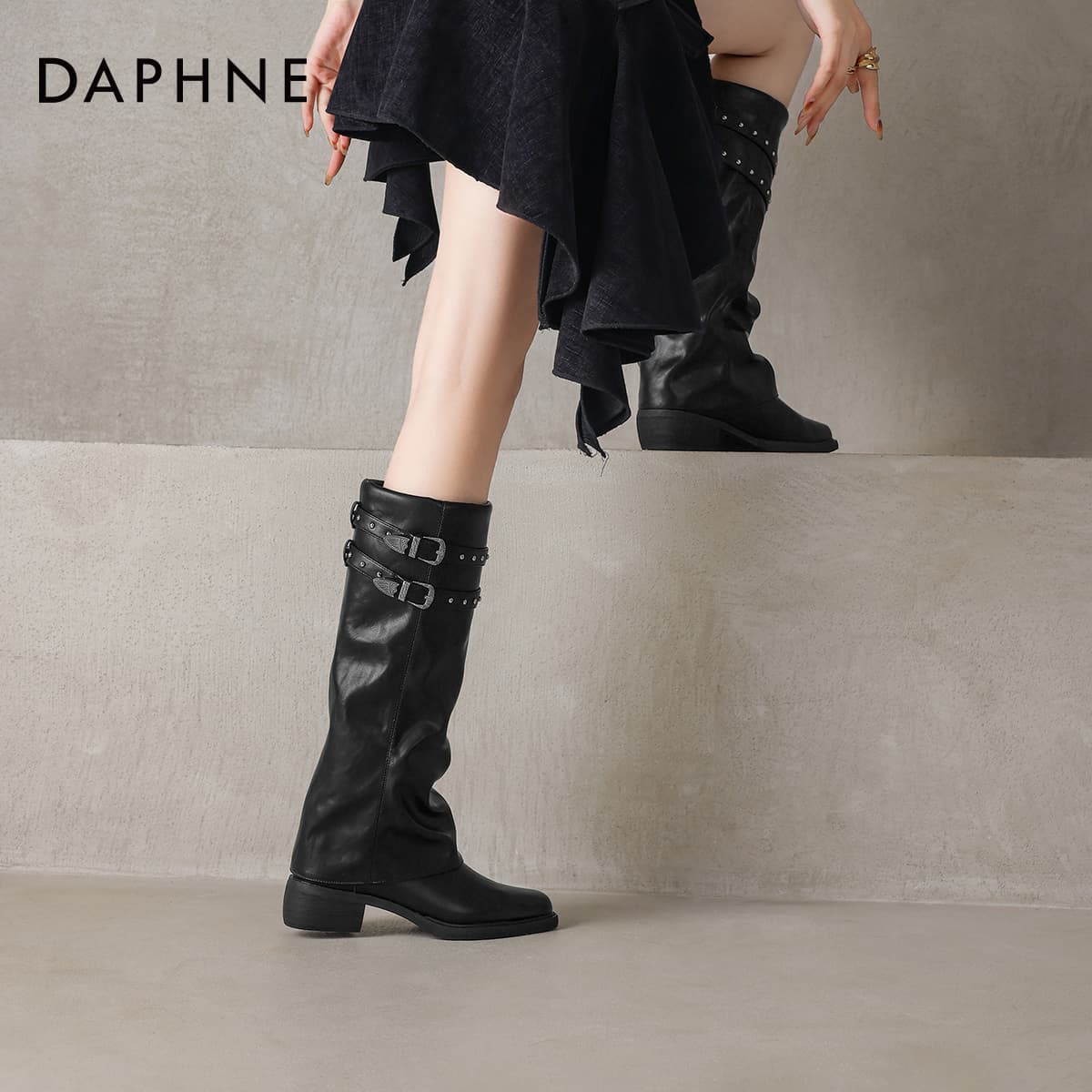 Ботинки DAPHNE Женские сапоги до колена - изображение 4